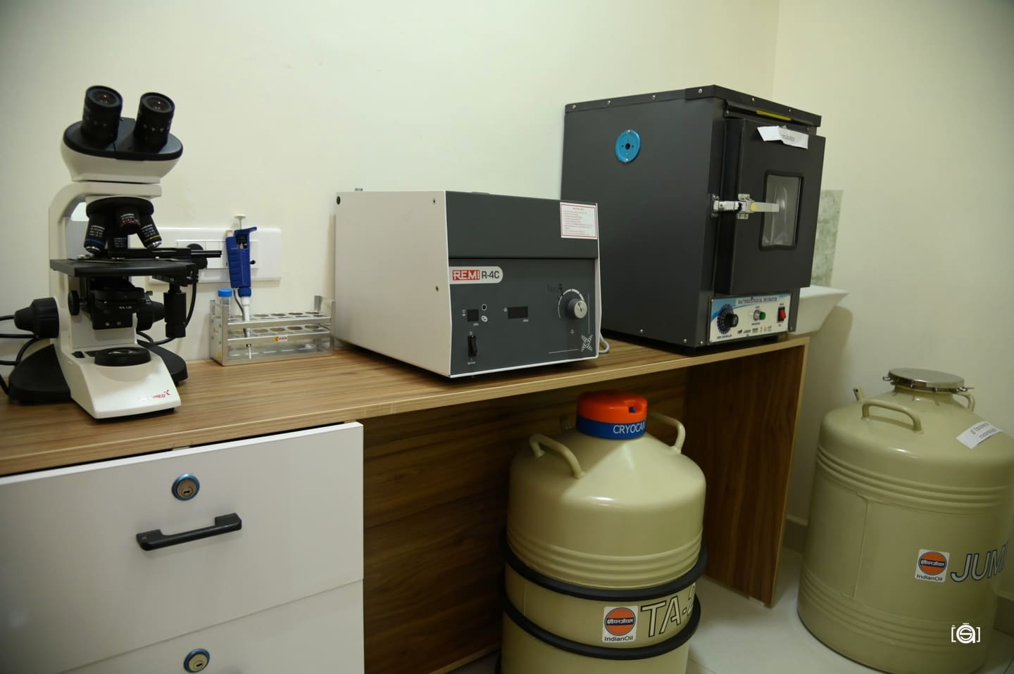 Cryopreservation laboratory at Aansh Hospital & IVF Center
